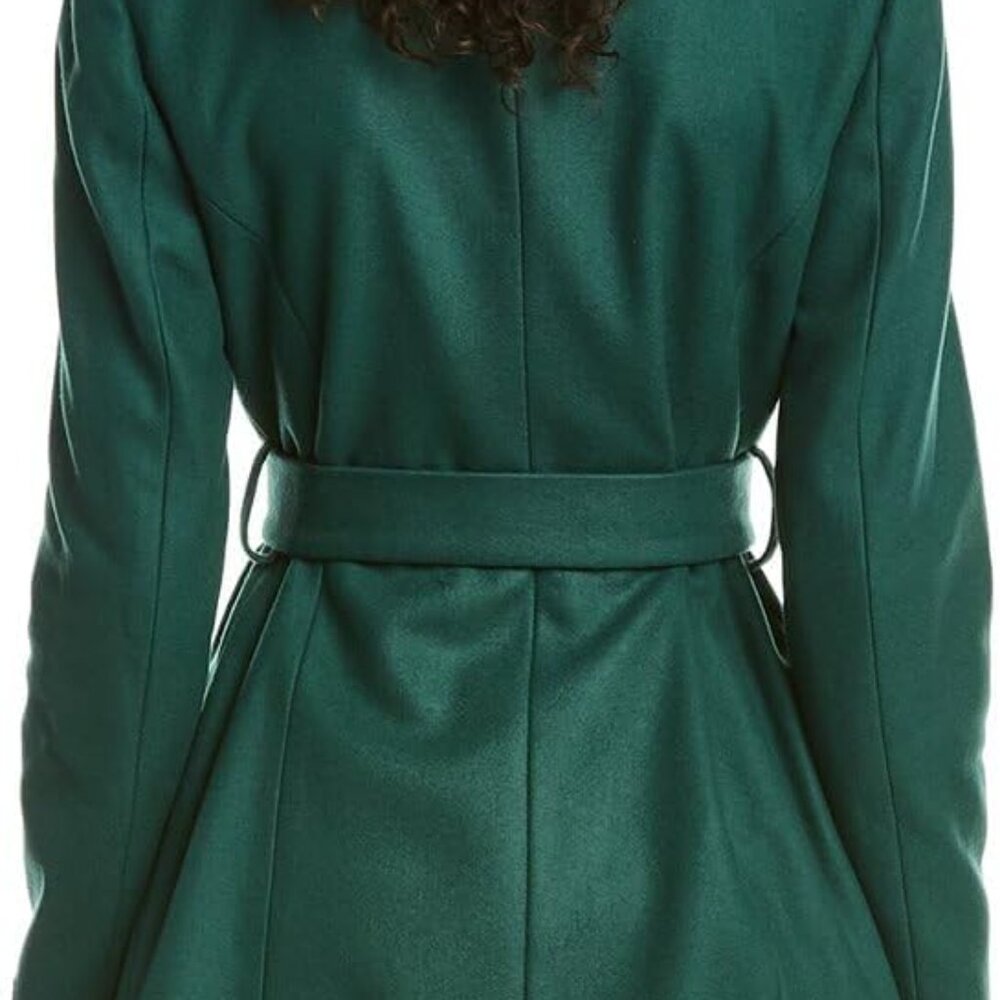 🧥NWT Rare Ted Baker London Rosess Wool & Cashmere Blend Wrap Coat 🧥 - Picture 4 of 4